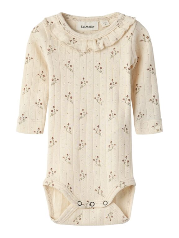 Lil Atelier Rachello Ria Slim Body - Novelle Peach/Flower - 56 cm