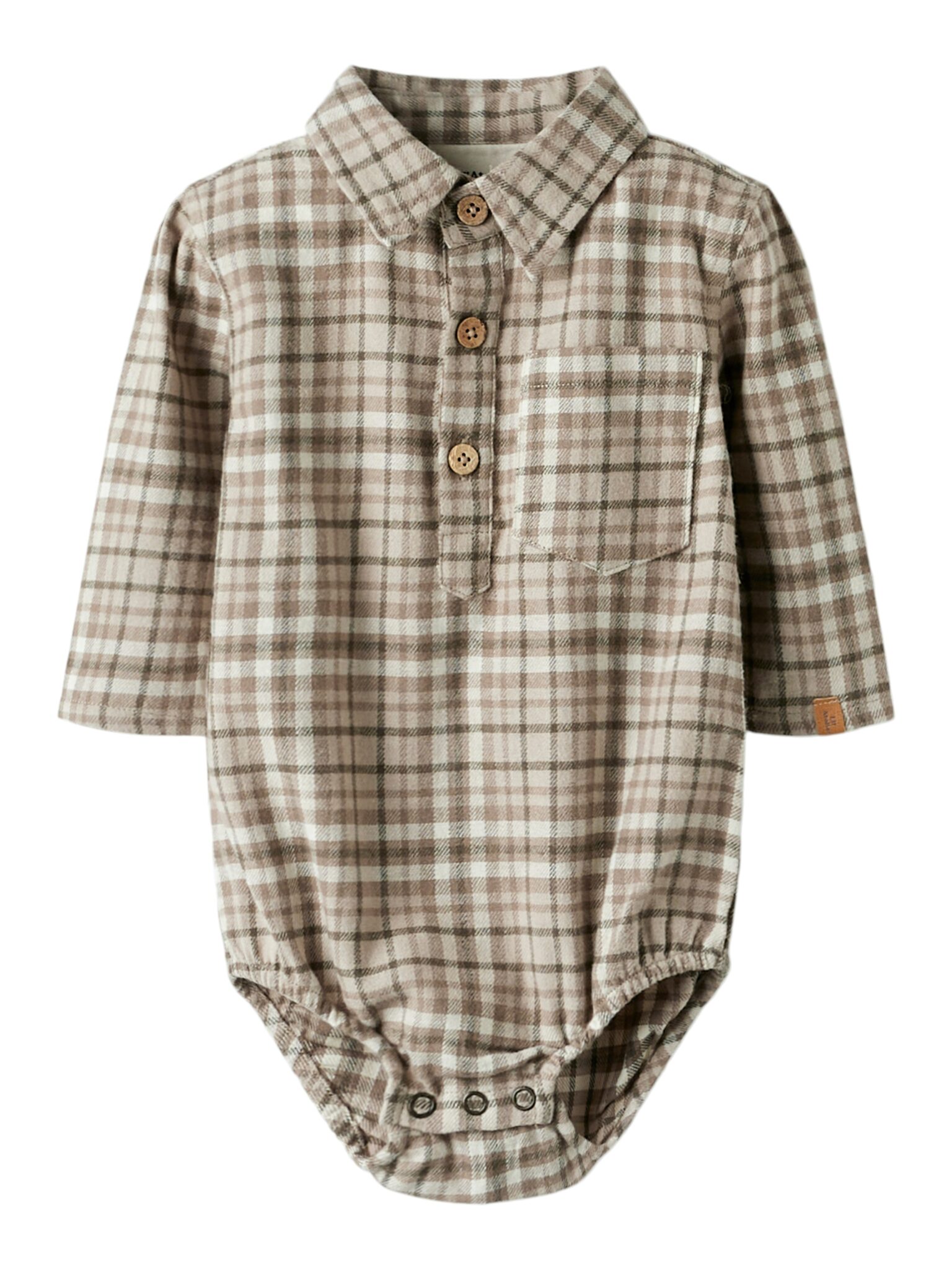 Lil Atelier Rebel LS Body Shirt - Sepia Tint - 56 cm Lil Atelier Rebel LS Body Shirt - Sepia Tint - 56 cm