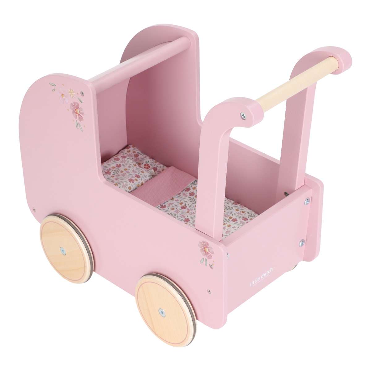 Little Dutch | Dukkevogn inkl. sengesæt - Rosa