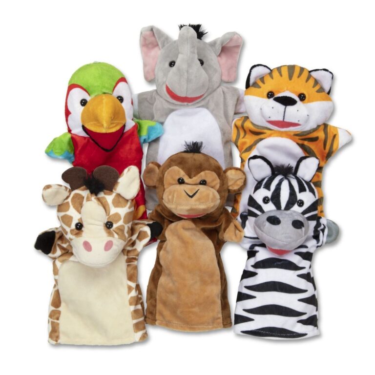Melissa & Doug | Hånddukker - Safari, 6 stk.