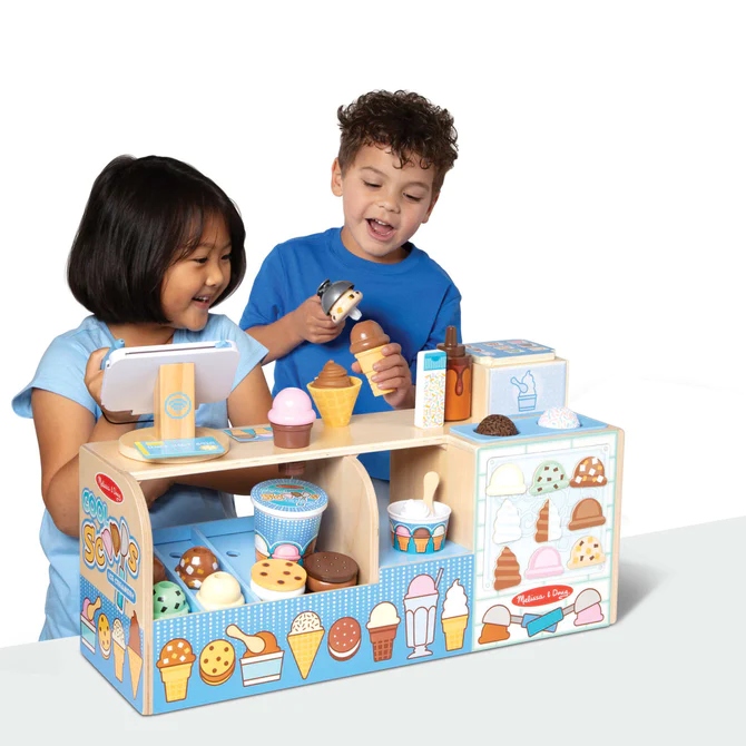 Melissa & Doug | Iskiosk af træ, 42 dele