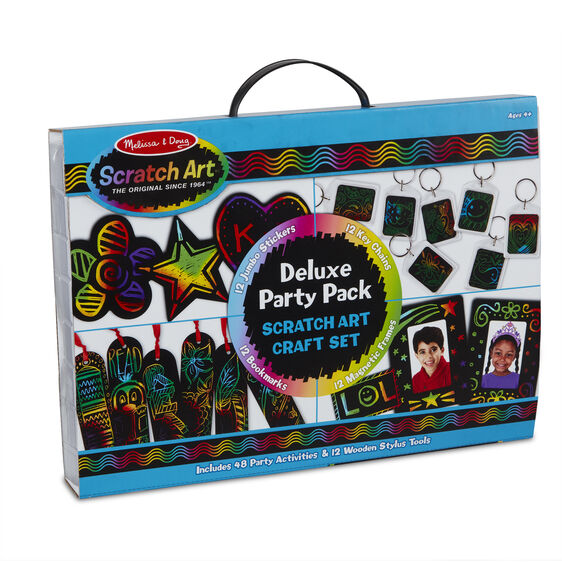 Melissa & Doug | Scratch Art - Deluxe party sæt