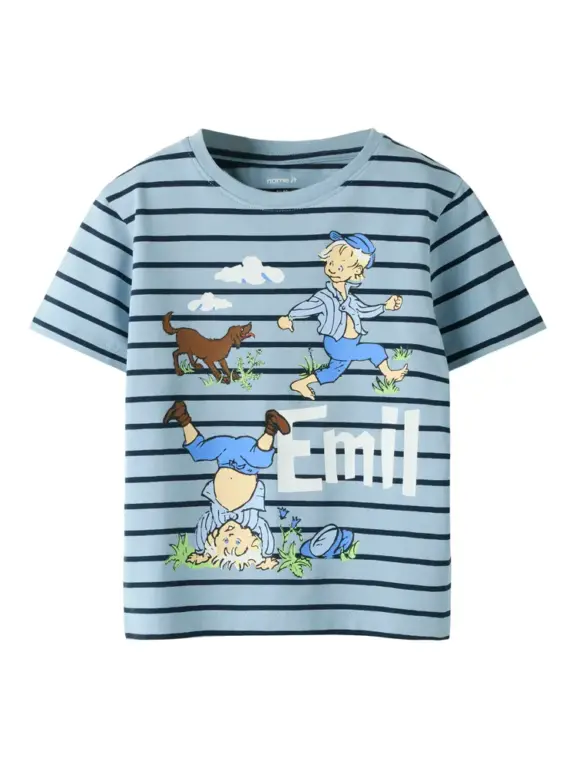 Miall Emil T-Shirt - Blue fog - 104