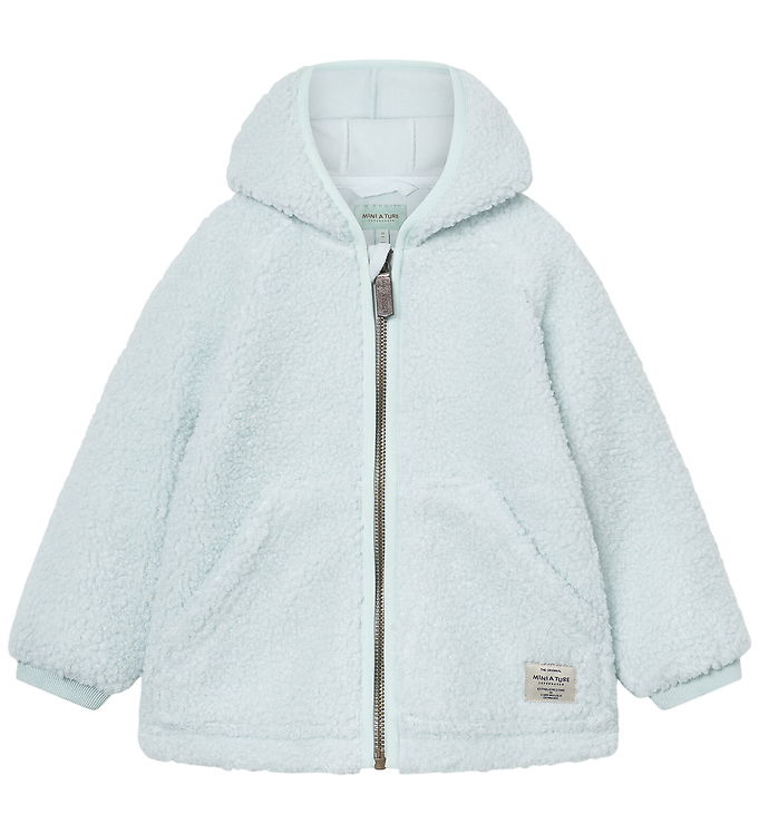 Mini A Ture Fleecejakke - Teddy - MatLiff - Ice Flow Mini A Ture Fleecejakke - Teddy - MatLiff - Ice Flow