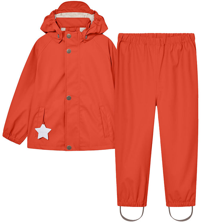 Mini A Ture Regntøj - PU - MatReinar - Paprika Red Mini A Ture Regntøj - PU - MatReinar - Paprika Red