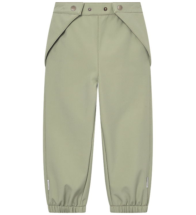 Mini A Ture Softshellbukser m. Fleece - MatAiano - Tea Green