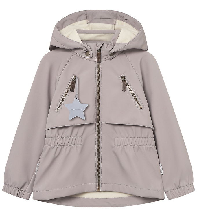 Mini A Ture Softshelljakke m. Fleece - MatAlgea - Opal Purple Mini A Ture Softshelljakke m. Fleece - MatAlgea - Opal Purple