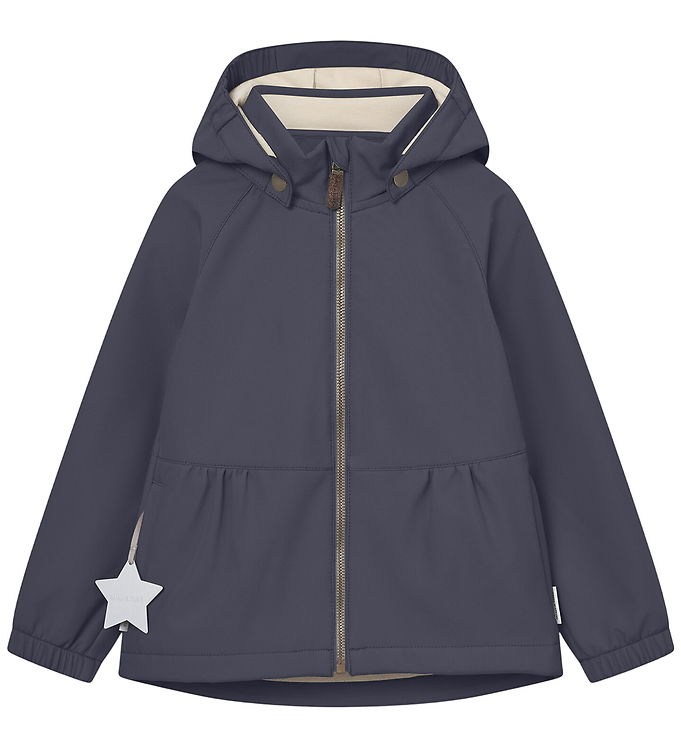 Mini A Ture Softshelljakke m. Fleece - MatBriddi - Ombre Blue Mini A Ture Softshelljakke m. Fleece - MatBriddi - Ombre Blue