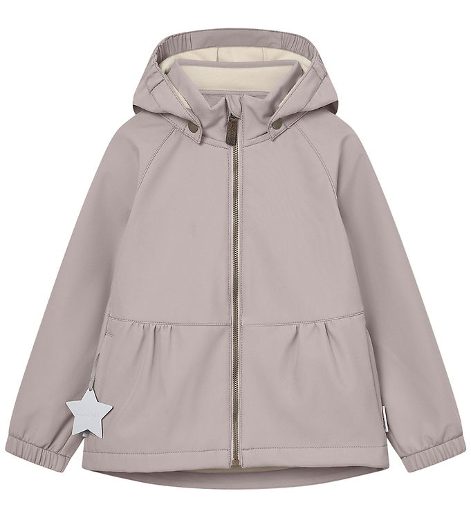 Mini A Ture Softshelljakke m. Fleece - MatBriddi - Opal Purple