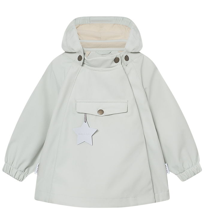Mini A Ture Softshelljakke m. Fleece - MatWai - Frosted Mint