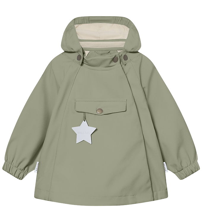 Mini A Ture Softshelljakke m. Fleece - MatWai - Tea Green Mini A Ture Softshelljakke m. Fleece - MatWai - Tea Green