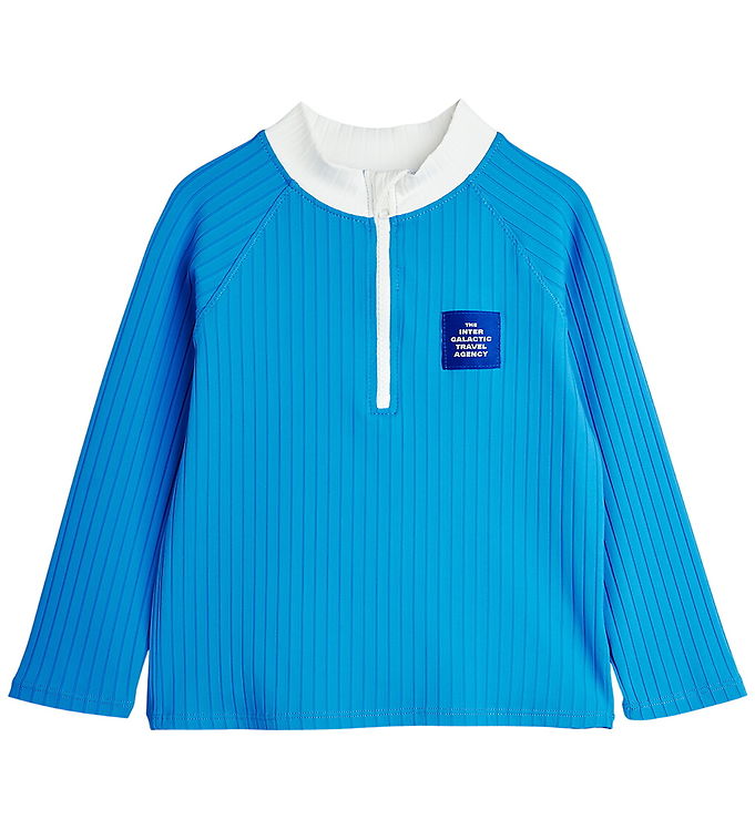 Mini Rodini Badebluse - UV40+ - Travel Agency - Blå