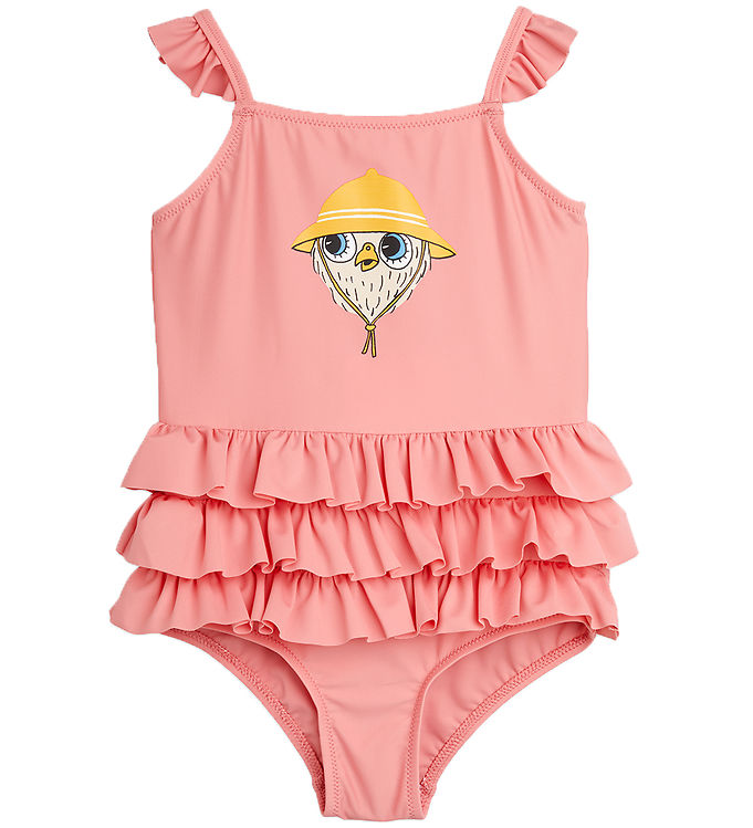 Mini Rodini Badedragt - Owl - Pink Mini Rodini Badedragt - Owl - Pink