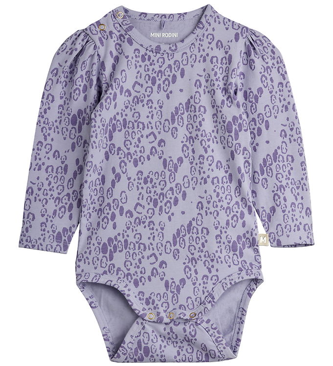 Mini Rodini Body l/æ - Leopard - AOP - Purple Mini Rodini Body l/æ - Leopard - AOP - Purple