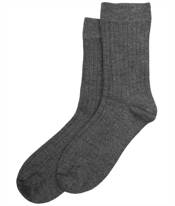 Minipop Strømper - Bambus - Dark Gray Melange
