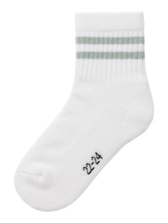NAME IT 2-Pak Tennissokker Jalma Bright White Aqua Gray