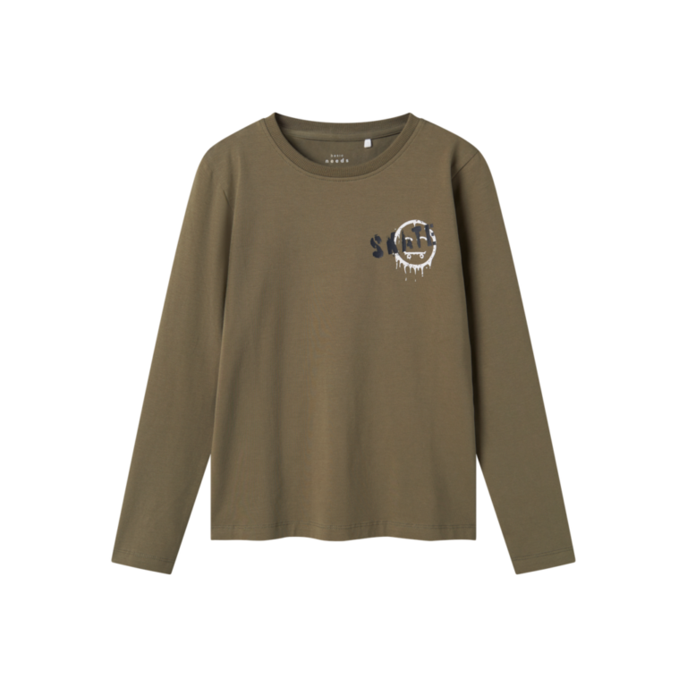 NAME IT Langærmet Bluse Vux Dusty Olive