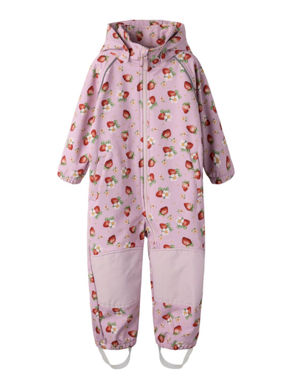 NAME IT Softshell Dragt Alfa08 Keepsake Lilac Strawberry