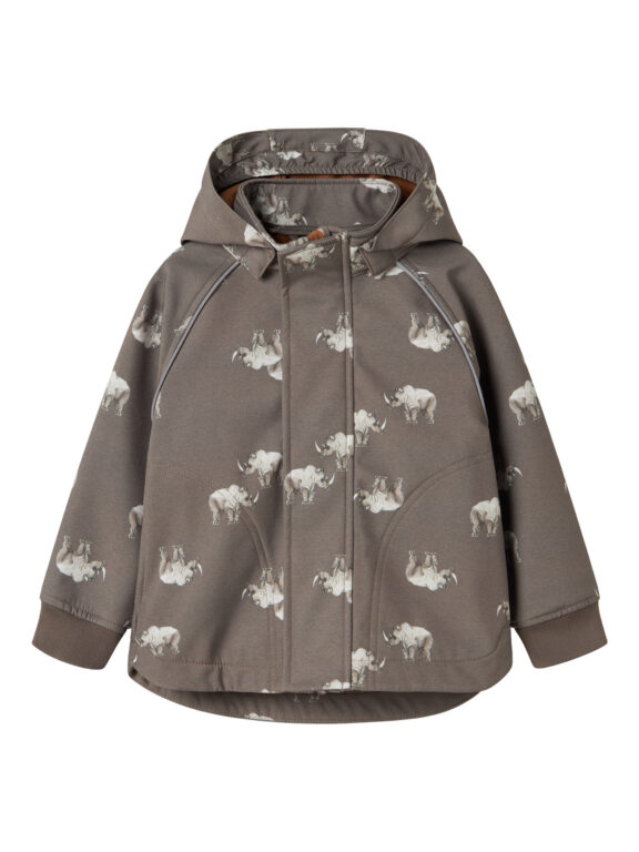 NAME IT Softshell Jakke Alfa Morel Rhino