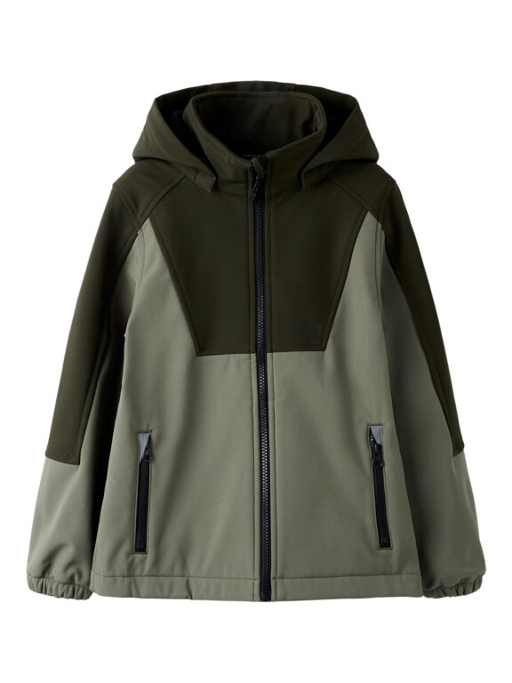 NAME IT Softshell Jakke Alfa08 Dusty Olive NAME IT Softshell Jakke Alfa08 Dusty Olive
