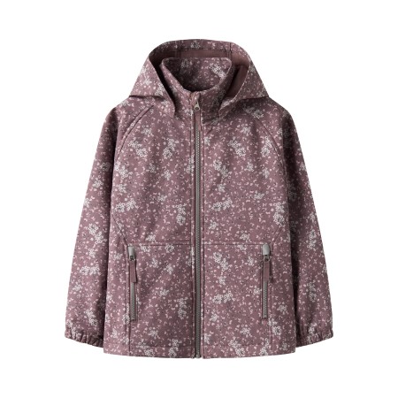 NAME IT Softshell Jakke Alfa08 Grape Shake Dreamy Floral