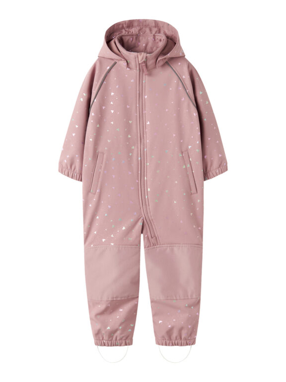 NAME IT Softshell Suit Alfa Foil Woodrose Heart