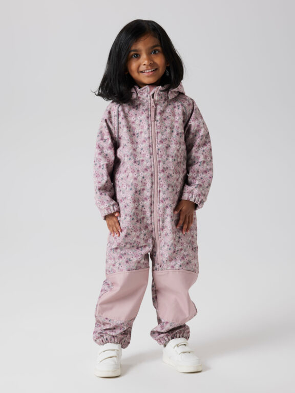 NAME IT Softshell Suit Alfa Woodrose Blossom