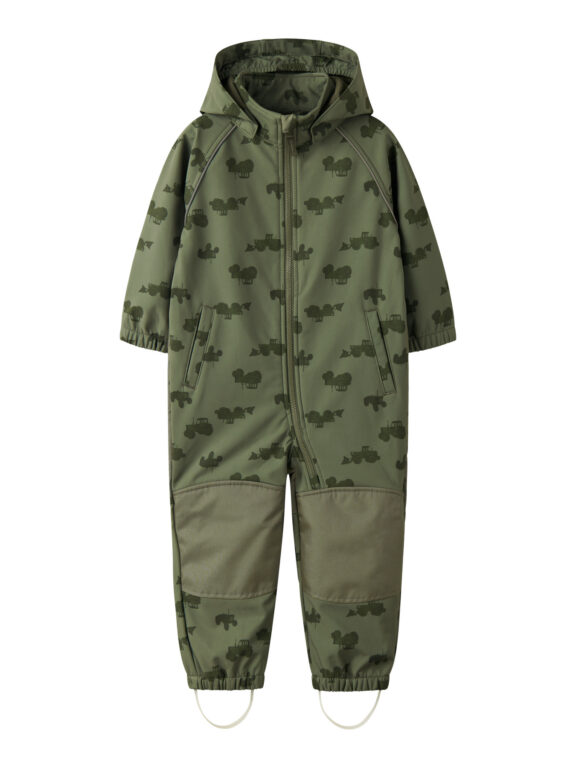 NAME IT Softshell Suit Alfa08 Dusty Olive Tractor