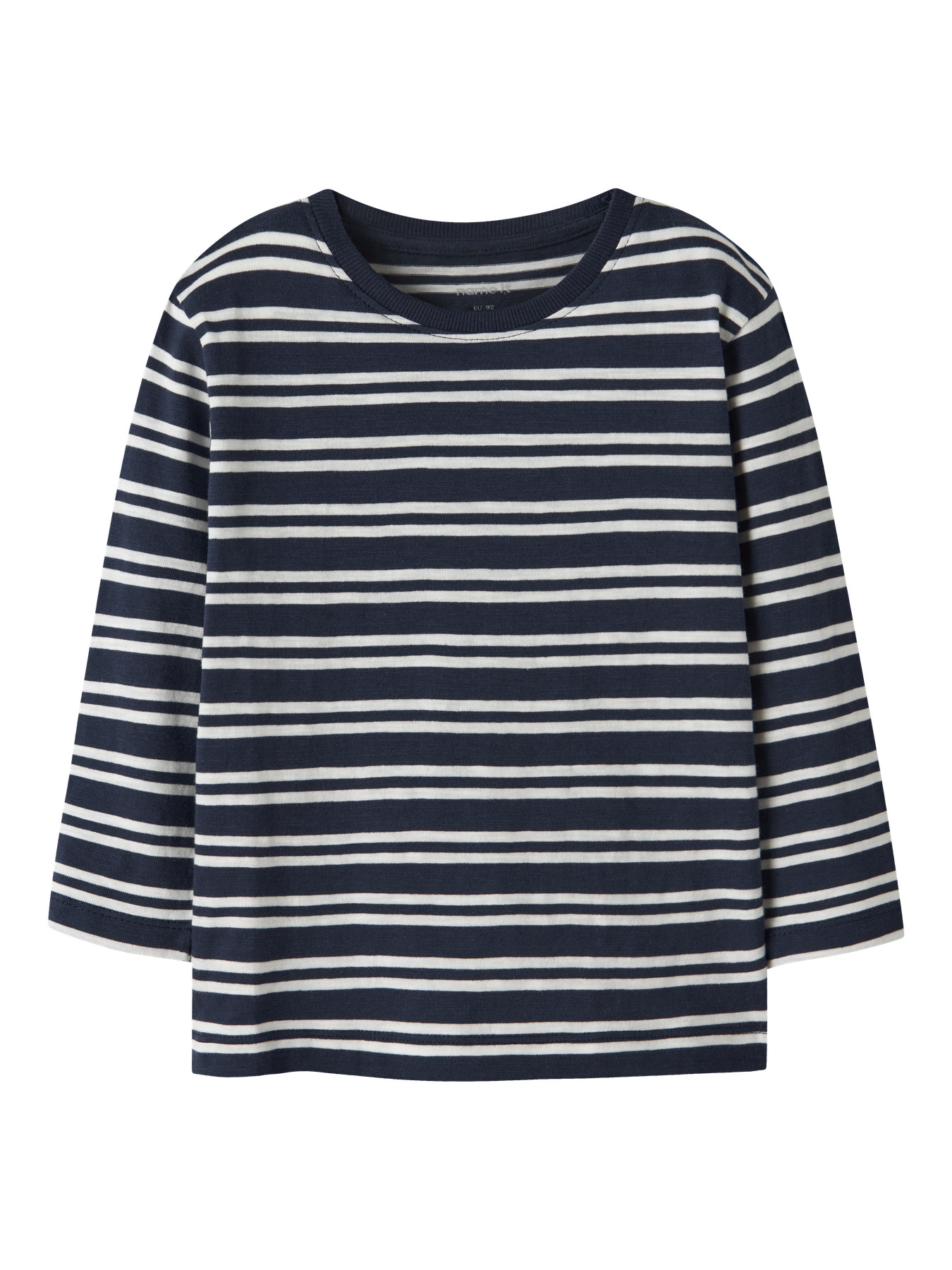 NAME IT Stribet Bluse Navy Blazer Cloud Dancer