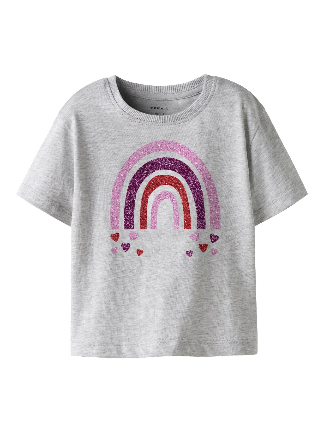 NAME IT T-Shirt Belina Light Grey Melange