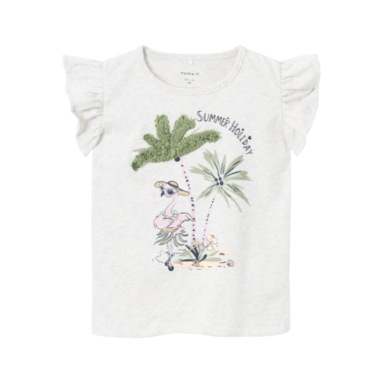 NAME IT T-Shirt Jewels Peyote Melange