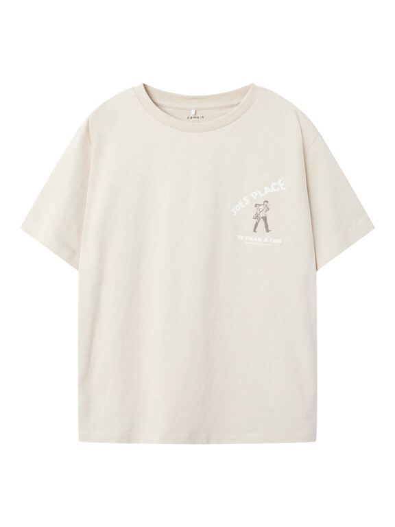 NAME IT T-shirt Saldur Brown Rice