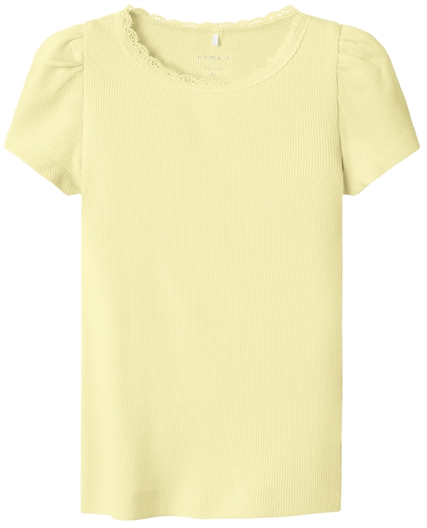 Name It T-shirt - Kab - Rib - Pastel Yellow