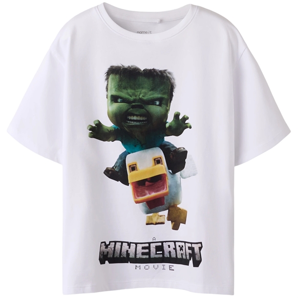 Name It T-shirt - Minecraft NKMNIF - Bright White