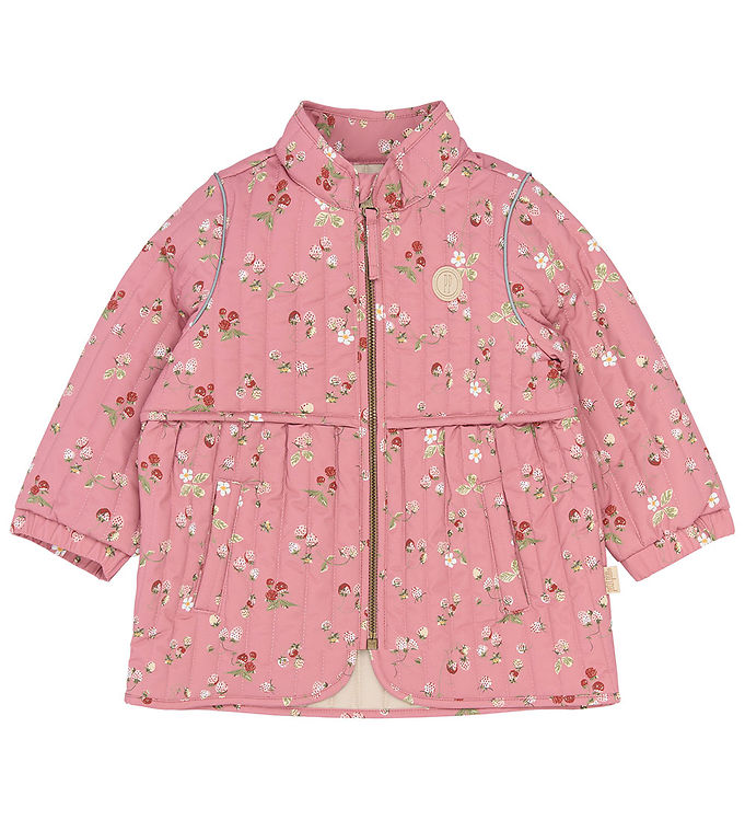 Petit Piao Termojakke - PPEver - Dusty Rose Strawberry AOP