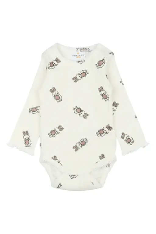 Pippa Rib Body langærmet - Cloud dans - 68