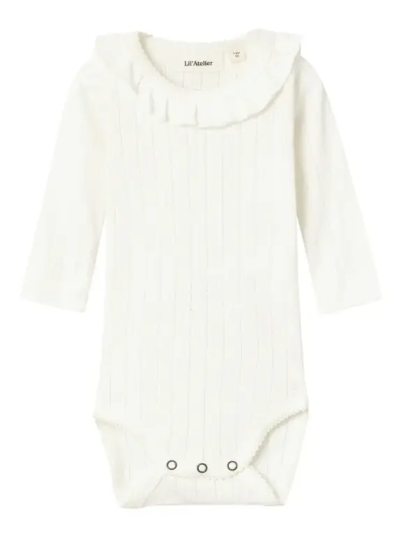 Rachel nis langærmet slim body - COCONUT MILK - 74