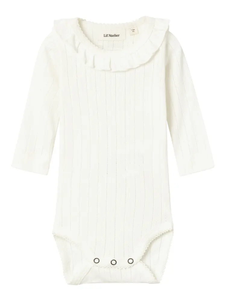 Rachel nis langærmet slim body - COCONUT MILK - 74