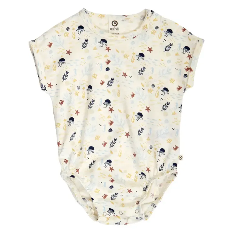 Sea Printet Body - Tofu/ Hemp/ Navy - 86