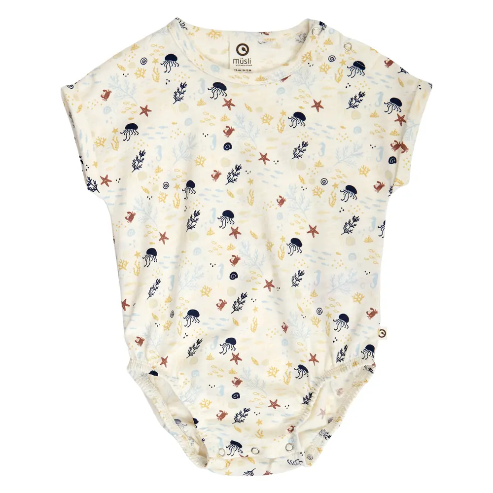 Sea Printet Body - Tofu/ Hemp/ Navy - 86