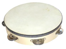 Tamburin m. skind 15cm