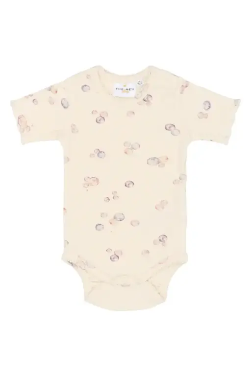 Tamma Kortærmet Rib Body - Gardenia AOP - 80