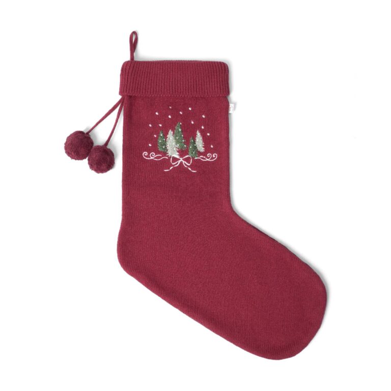 That's Mine Carly Christmas Sock - Rhubarb