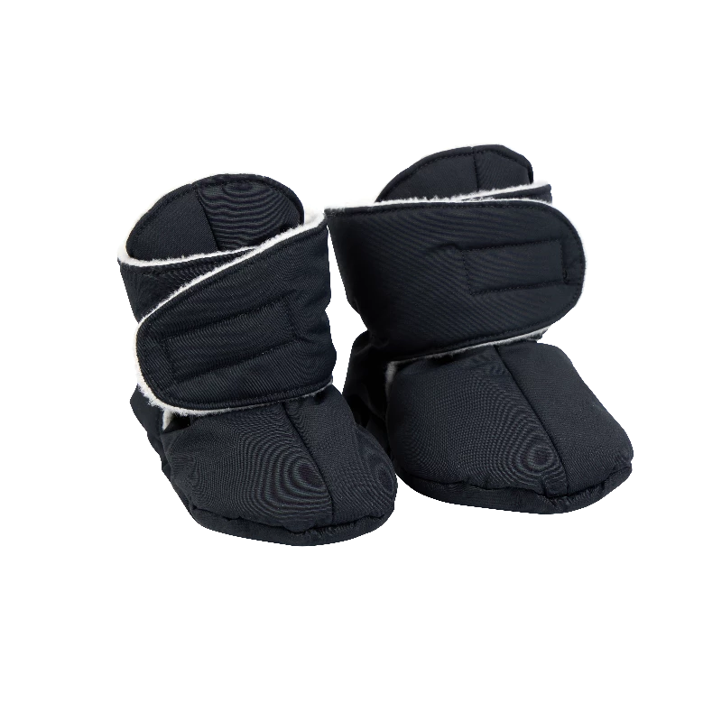 Voksi Baby Booties - Black - 0-1y