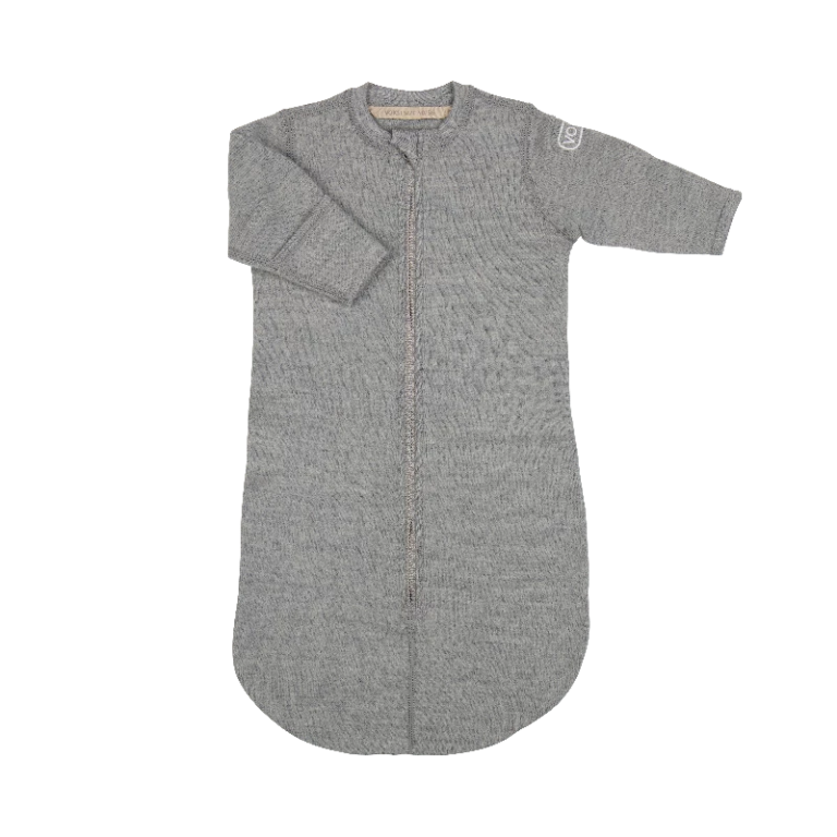 Voksi Wool Baby Bag Fleece - Melan Grey