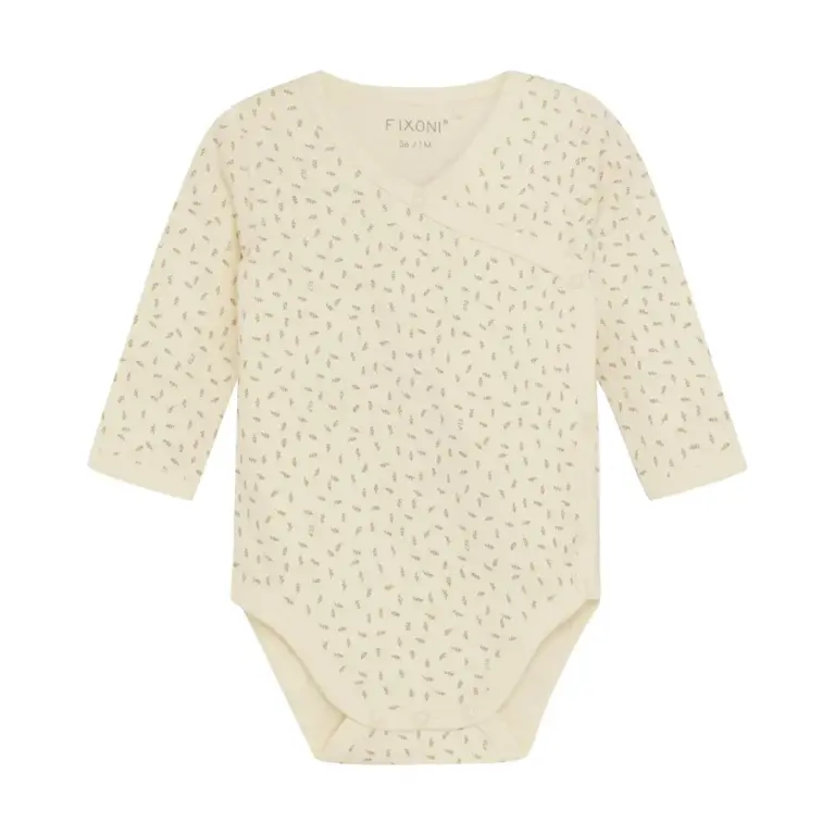 Wrap Body Langærmet - Sesame - 68