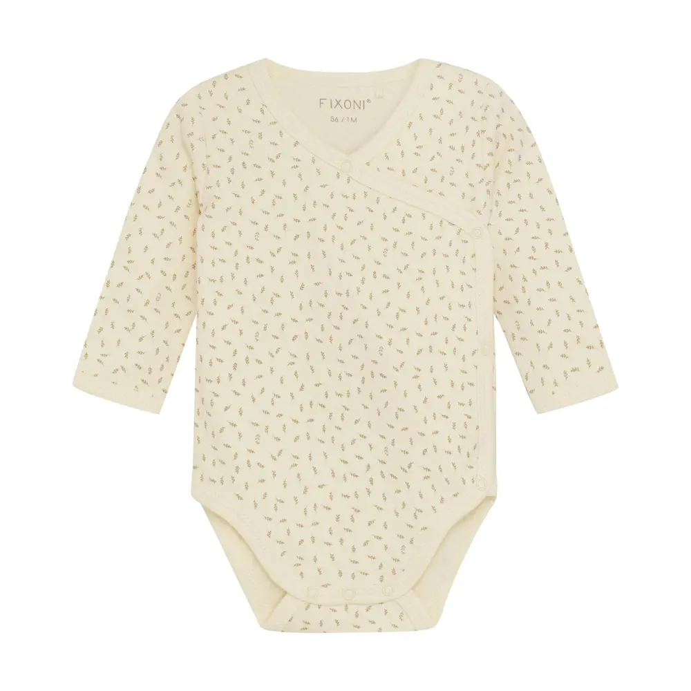 Wrap Body Langærmet - Sesame - 68