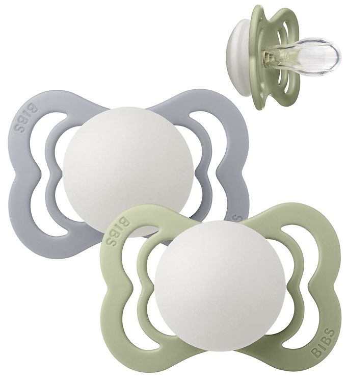 Bibs Supreme Natsutter - Str. 1 - 2-pak - Symmetrisk - Sage/Cl Bibs Supreme Natsutter - Str. 1 - 2-pak - Symmetrisk - Sage/Cl