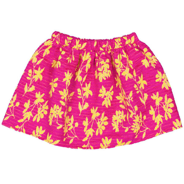 Christina Rohde Nederdel - Pink m. Gule Blade Christina Rohde Nederdel - Pink m. Gule Blade
