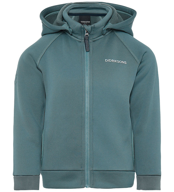 Didriksons Cardigan m. Fleece - Siljan - Factory Blue Didriksons Cardigan m. Fleece - Siljan - Factory Blue